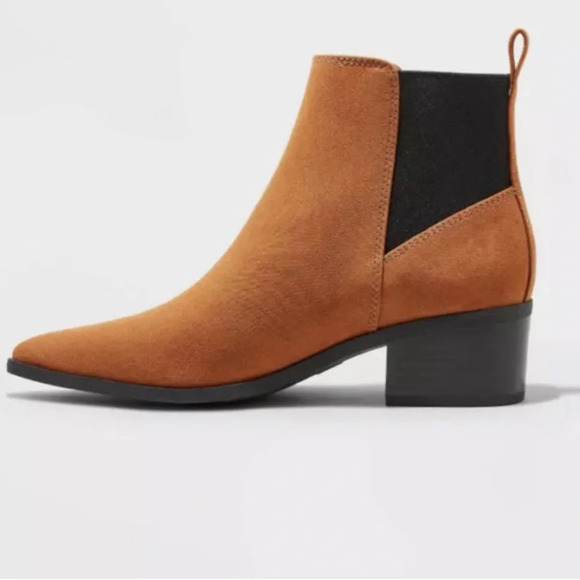 A New Day Gwen Ankle Boots Shoes Brown Cognac Size 6.5 NWT - Picture 5 of 6